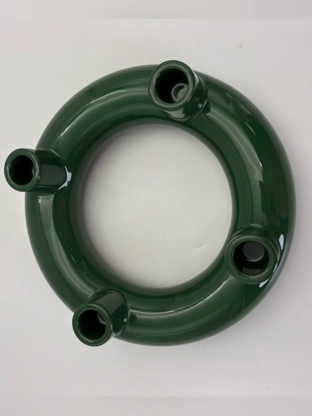 IKEA Vinterfint Dark Green Ceramic Candle Holder